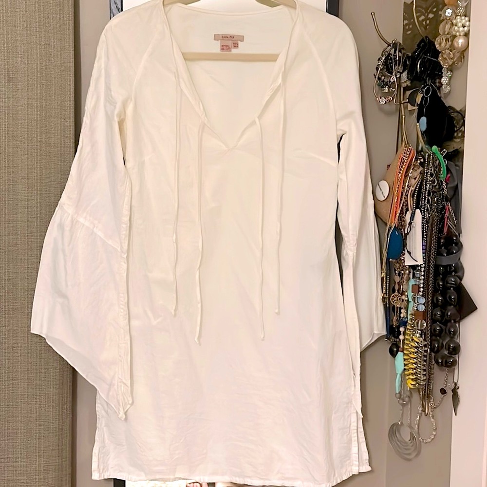 Y2K Vintage Zara cotton tunic boho style